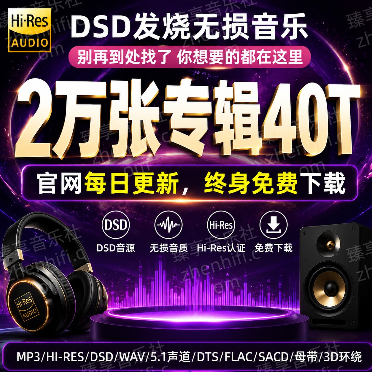 DSD音源车载HIFI发烧音质hires无损音源WAV母带音源音乐下载