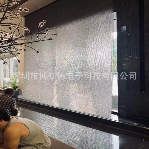 定制室不内厅公司氛围工装饰展锈SK-SM-09钢流水背景墙施安装园林