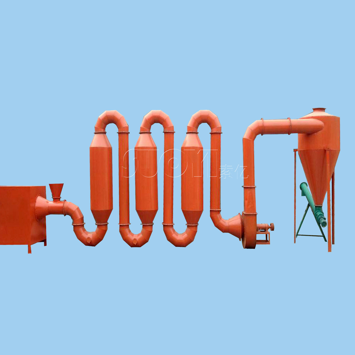 脉冲式气流烘干机 土豆淀粉烘干机 电加热锯末沙子管道式烘干机