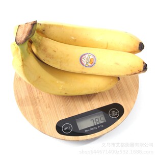 竹子面板5公斤1克电子厨房秤食物秤家用电子秤烘焙秤竹板秤木板秤
