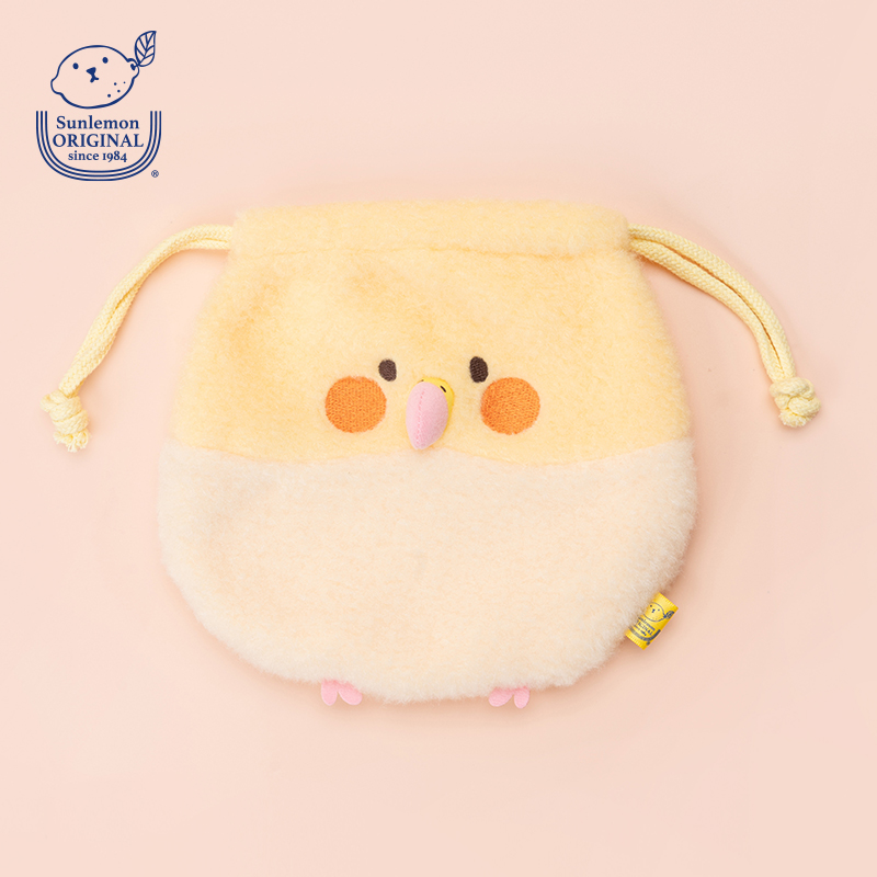 sunlemon毛绒鹦鹉玩偶化妆收纳袋
