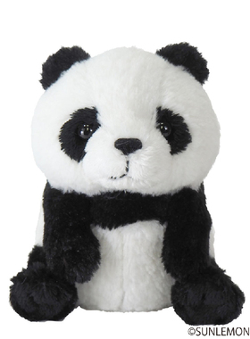 日本sunlemon仿真毛绒熊猫小玩偶可爱安抚娃娃玩具公仔生日礼物女