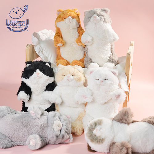 sunlemon瞌睡猫玩偶仿真猫咪玩偶