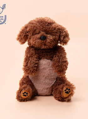 日本sunlemon仿真狗狗玩偶贵宾犬毛绒玩具安抚公仔生日娃娃礼物女