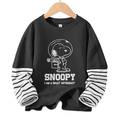 史努比男童长袖t恤春秋款