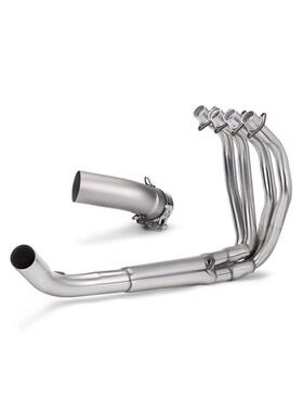 摩托车改装排气管 ZX4RR ZX4R 不锈钢一体前段 中段 全段排气管