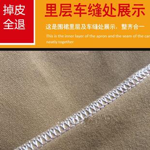 PU软皮革防水防油长袖围裙厨房反穿罩衣宠物洗澡工作围腰大人男女