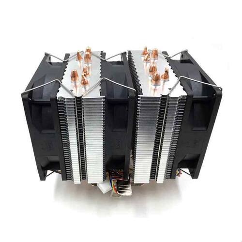 AVC6铜管CPU散热器AMD1150 12代1700针台式电脑静音风扇 X79 2011