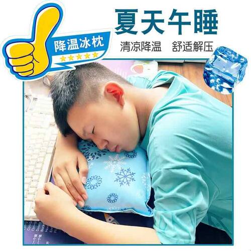 免注水枕头夏天大号冰凉大人学生午睡冰枕水袋枕头夏季水凉垫坐垫