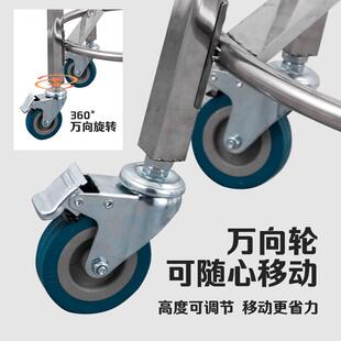 不锈钢汤桶架子汤锅支架食堂商用保温桶推车移动多功能收纳放置