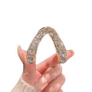 抓夹小号发量少半扎发适合短发过渡期留长发固定神器夹子头饰发卡