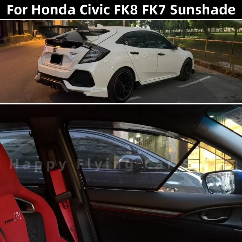 适用于港版右舵HONDA CIVIC思域FK8 FK7遮阳帘防晒太阳挡板车窗网