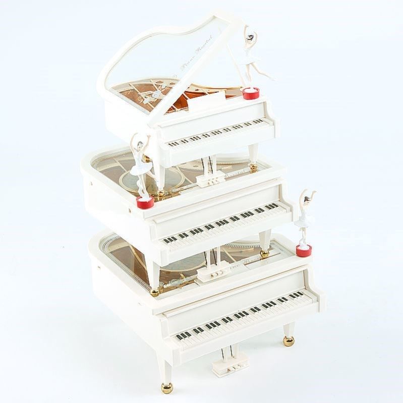 七彩闪光八音琴生日礼物女孩有意义钢琴音乐盒摆件创意跳舞礼品
