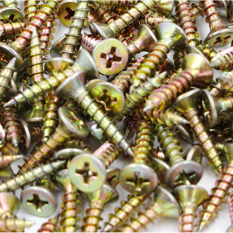 4x16加强纤维钉 加硬纤维钉 加硬自攻丝 彩加硬功螺丝钉平头螺丝