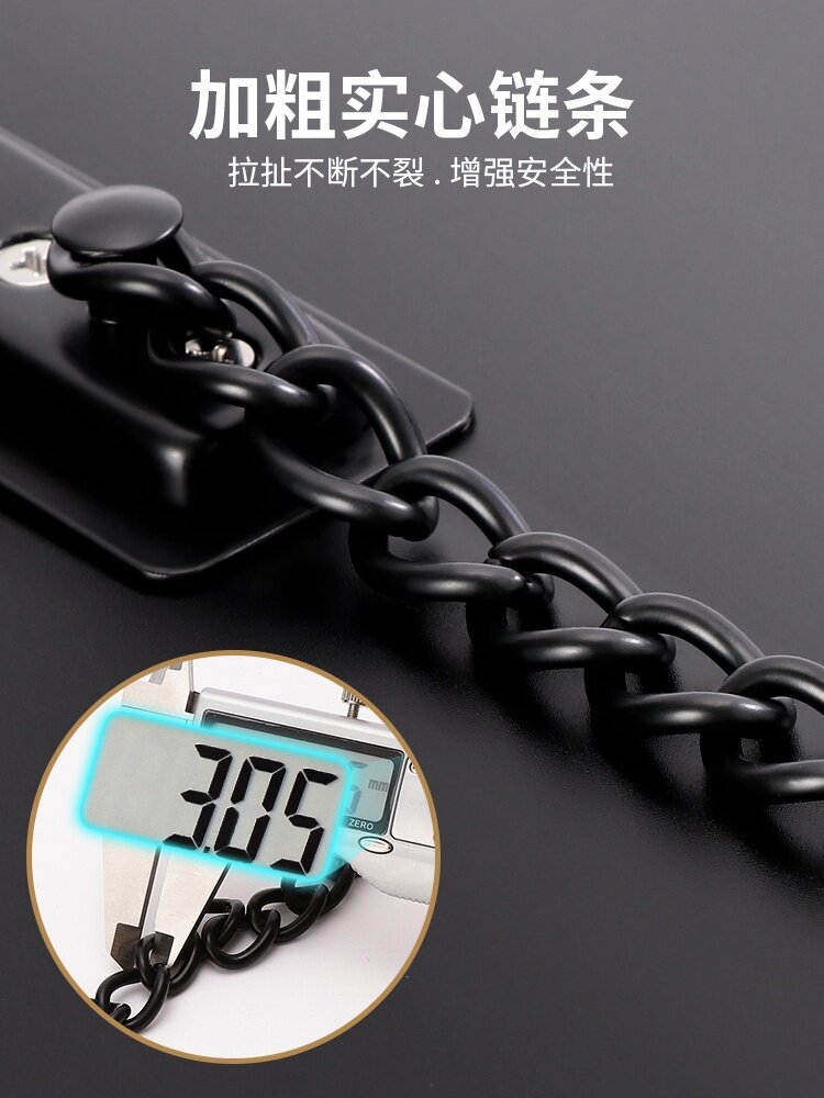 反扣门链条室内链门插销防护锁门挂木门防盗链反锁扣加强耐.
