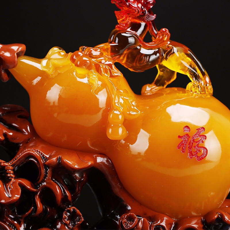 定制禾笙堂 招财纳福葫芦貔貅摆件送朋友新店铺开业礼品乔迁搬家