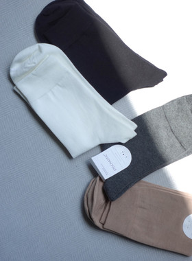 STOCHASTIC 双面棉袜子中筒短袜纯棉薄袜防臭抗菌男袜女袜抗起球