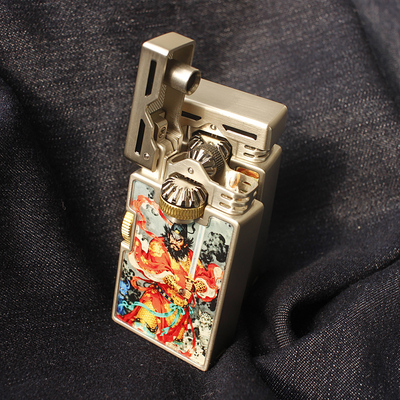 双齿联动抬臂煤油打火机高颜值