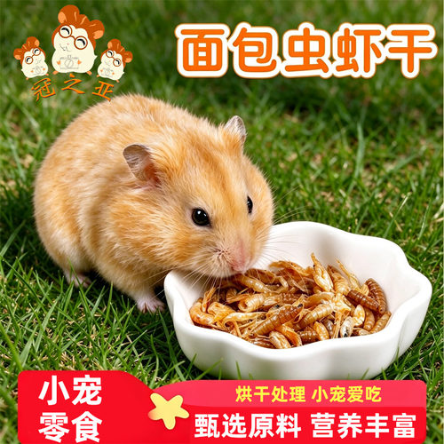 冠之亚面包虫干小虾干仓鼠零食金丝熊粮食饲料60g
