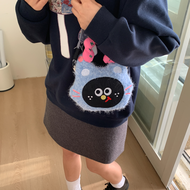 高级感小清新撞色手机包包女