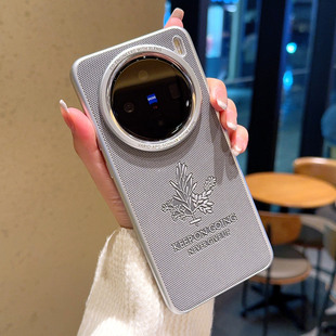 适用vivox200pro手机壳vivox200皮纹压花超薄高级感x200minipro大孔喷油防摔套findx8硬壳女款por防滑男商务