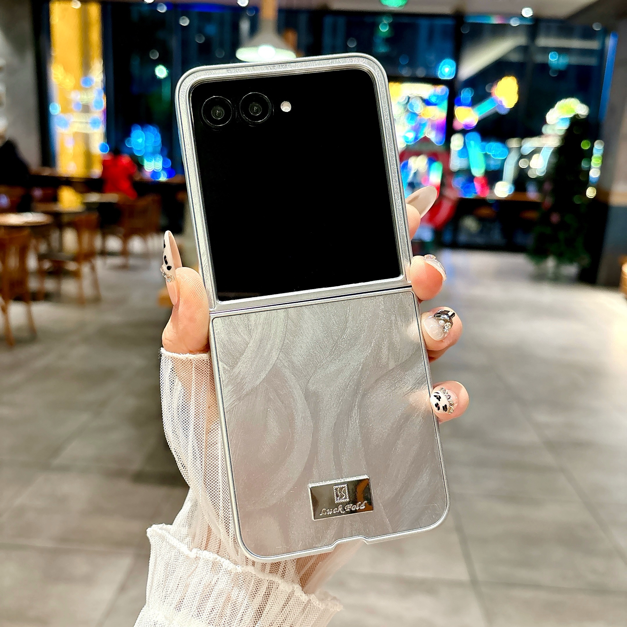 适用羽纱冰河时代摩托罗拉Razr 50Ultra手机壳新款折叠屏硬壳保护套防摔时尚摩托razr50个性款高级感小众女款