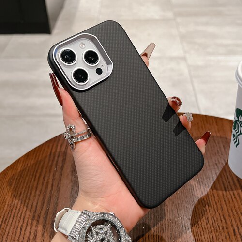 适用苹果16手机壳新款芳纶15promax碳纤维纹理14pro超薄防摔iPhone16pro保护套14promax男女15ppro高级感ip硬