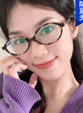 英系Coss KoKo书呆子眼镜框可配近视椭圆小框复古韩系平光镜