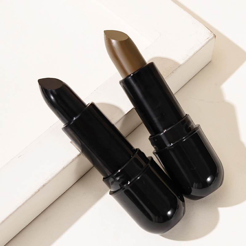 染发棒一次性染发笔临时盖白发栗棕色黑色口红式美发笔瞬时