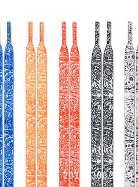 适配aj1空军一号潮人鞋带男女扁平aj4af1鞋绳腰果花系鞋带