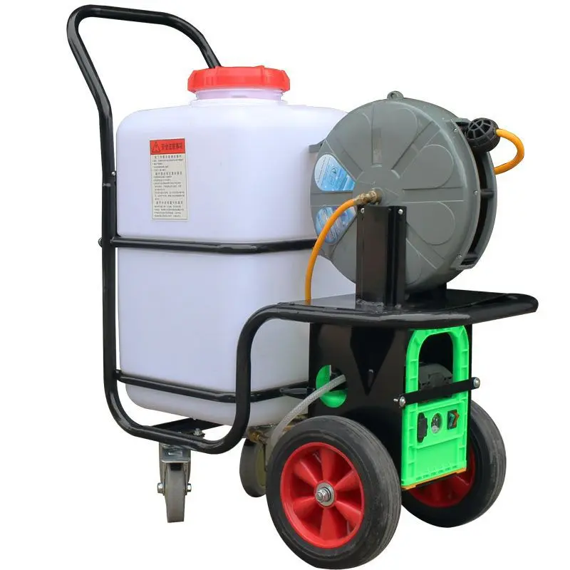 手推车式打药机电动喷雾器消毒弥雾化四轮关枪停机充电式L带桶