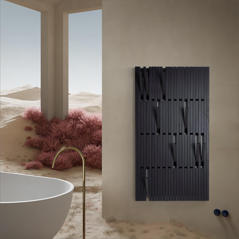 实木简约现代挂墙衣帽架