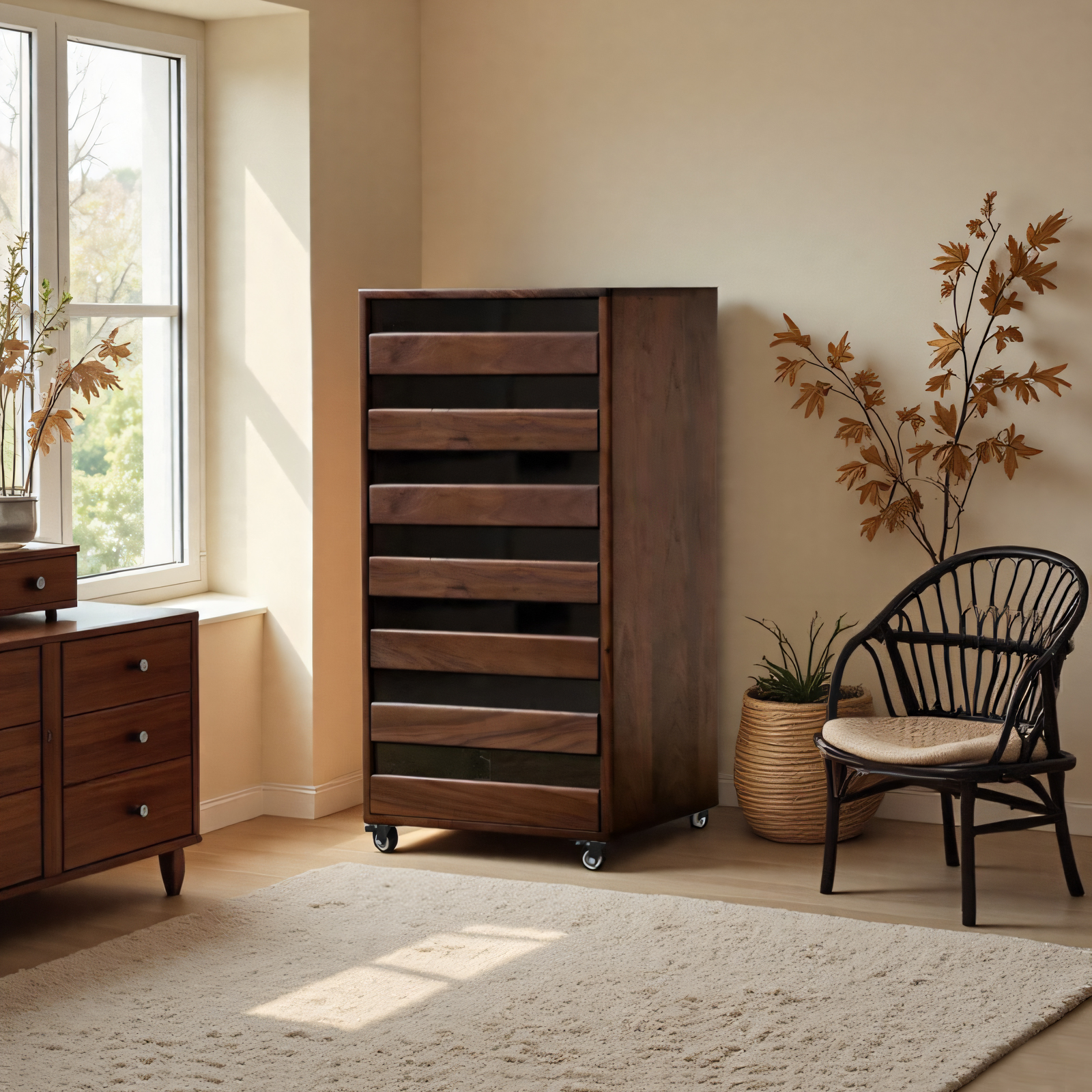 木鱼季节高端牙科柜实木榫卯工艺