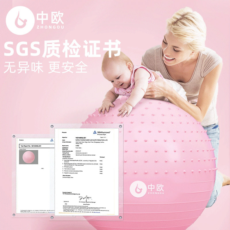 瑜伽球加厚防爆按摩平衡球婴儿早教平衡训练球宝宝孕妇健身助产球