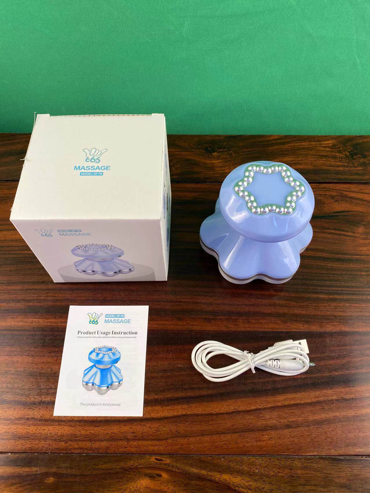 新款MINI按摩器小型USB两用六脚震动电动全身家用按摩仪减压