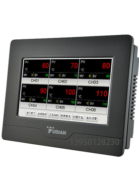 操作。yudian智能型温控器宇电记录AI显-3502M04M06M型大尺寸触摸