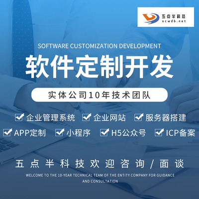 软件定制开发小程序H5公众号WEB安卓IOS苹果APP应用软件开发定制