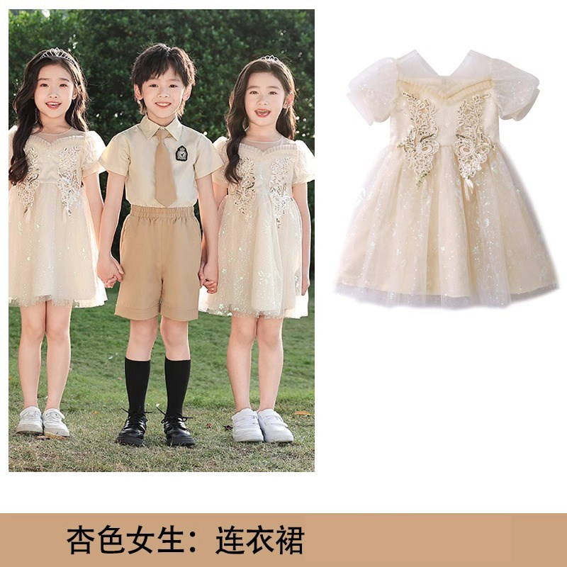 六一儿童合唱演出服女童公主蓬蓬纱裙男童礼服幼儿园毕业表演服装图片