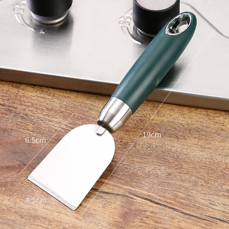 清洁铲子加厚304不q锈钢厨房地板瓷砖油烟机重油污油垢渍专用刮刀