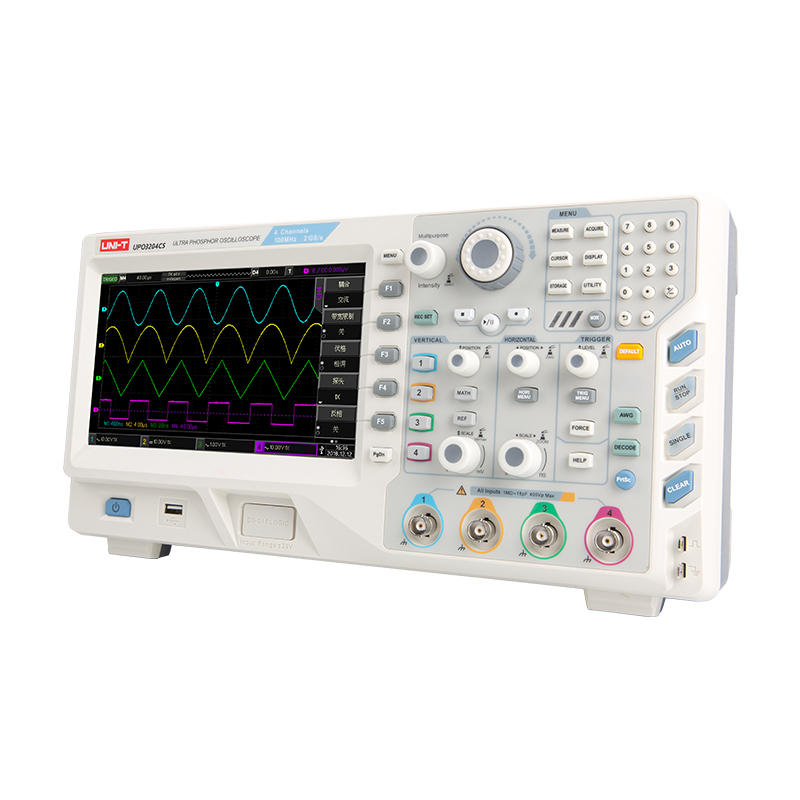 优利德UPO3204CS四通道数字多功能荧光示波器 200M带宽2.5G采样率