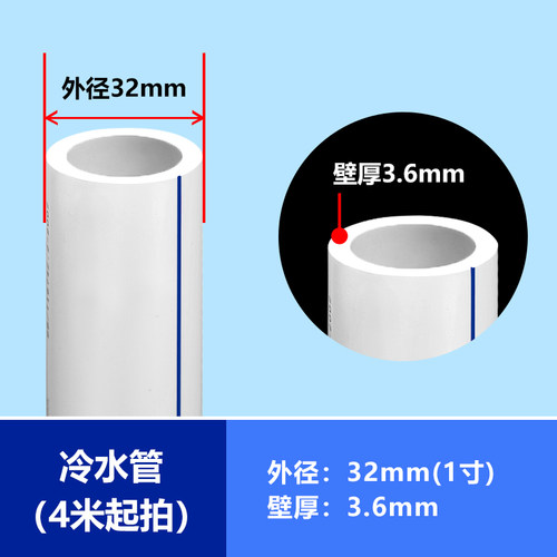 ppr管4分冷热水管6分热熔管PPR自来水管加厚给水管25管材太阳能管