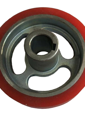 永创双电机半自动打m包机送退带主动滚轮红色胶轮YS-2A-05B配件