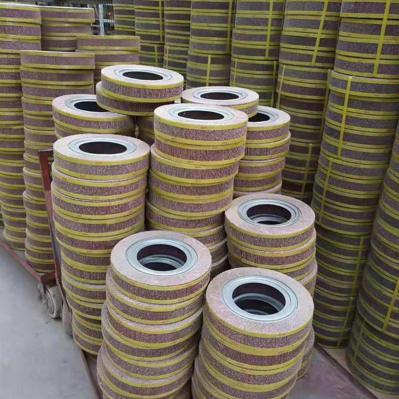 千叶轮抛光片砂布轮卡盘叶轮砂纸打磨轮B千页轮310*50*32 80目预