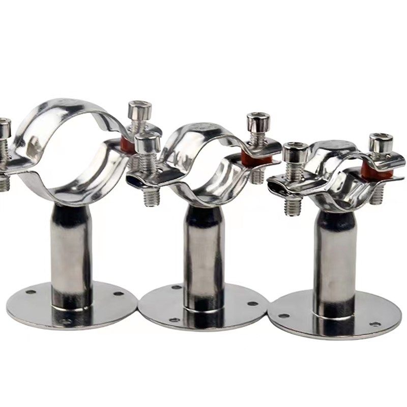 304不锈钢固定管卡托架抱箍管夹PPr水管夹子管道卡扣卡箍