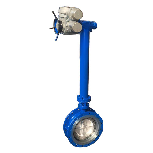 加长杆法兰蝶阀D343H-16C铸钢硬密封涡轮阀门DN200300 400 500 50