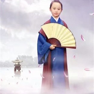 儿童汉服古装小戏骨女古典新白娘子传奇白素贞许仙小青舞蹈演出服