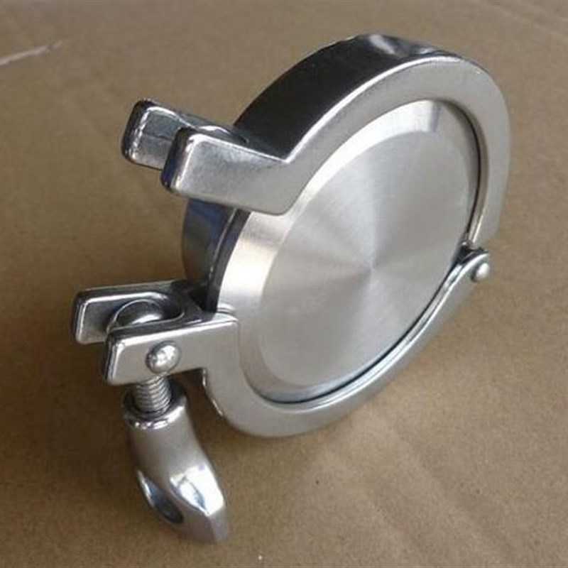 304卡箍盲板套(201精铸卡箍+304 快装接头+304 快装盲Y板+硅胶垫)