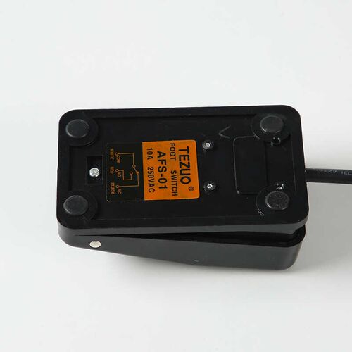特佐脚踏开关AFS-01机器脚踩塑料壳自复位带线12米式踏板开关控制