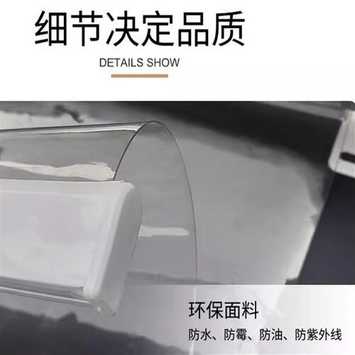 免打孔防雨防尘透明卷帘室内空调隔断帘阳台塑料透明窗帘卷帘升降