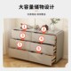 新款 斗柜奶油风大容量储物柜实木抽屉收纳柜子卧室床尾烤漆八斗柜